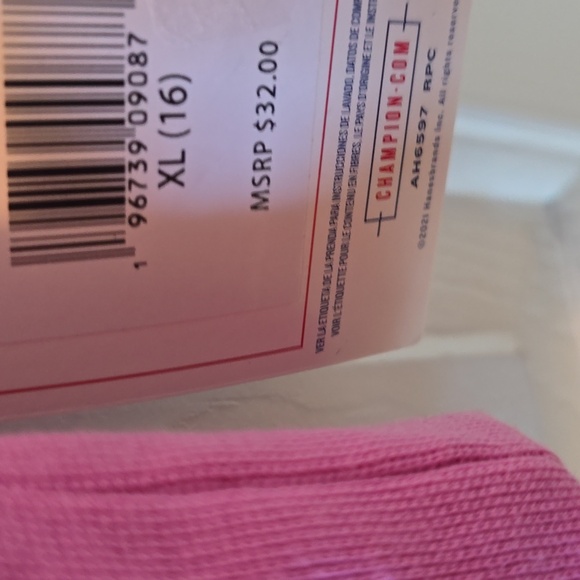 CHAMPION BRAND SIGNATURE GIRLS PINK SWEATSHIRT SIZE XL 16 - Picture 7 of 15